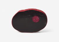 A Chinese Polychromed Cinnabar Lacquer 'Peaches' Covered Box