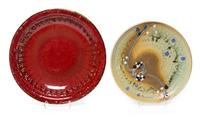 A Group of Four Chargers Diameter of largest 19 5/8 inches.
