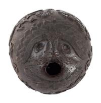 A Carved Coconut Depicting a Grisly American Indian Scene