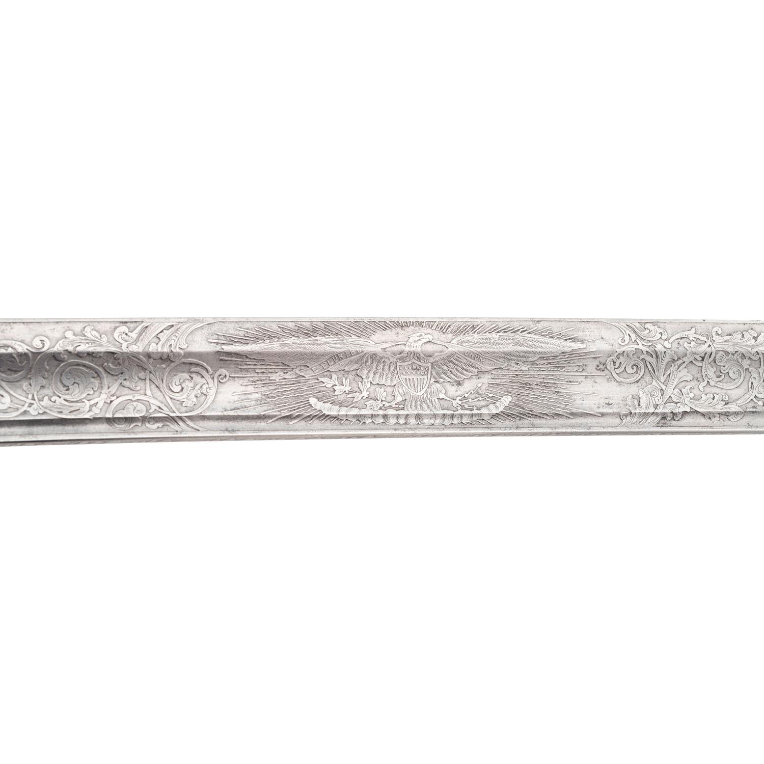 Combination French Hilt Schuyler, Hartley & Graham Officer's Sword Inscribed to Lt. Mason Rea 24th Mass. Infantry - KIA at Drewy's Bluff