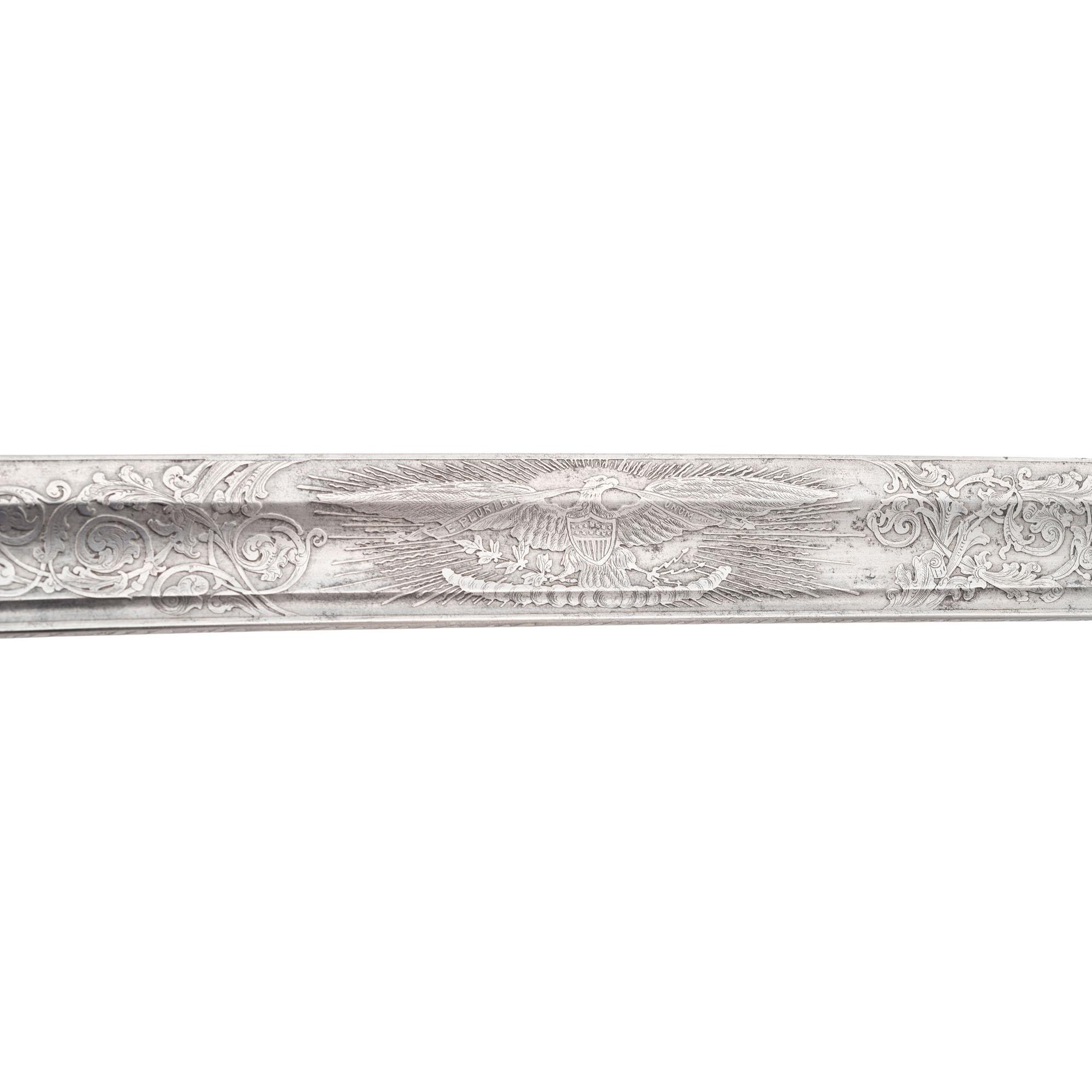Combination French Hilt Schuyler, Hartley & Graham Officer's Sword Inscribed to Lt. Mason Rea 24th Mass. Infantry - KIA at Drewy's Bluff