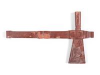 Great Lakes Carved Catlinite Pipe Tomahawk