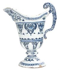 A Delft Earthenware Pitcher Height 11 1/2 inches. — 20TH CENTURY