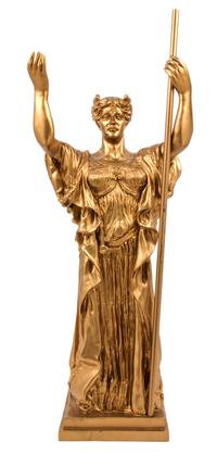 A Gilt Plaster Model of the Statue of the Republic — AFTER DANIEL CHESTER FRENCH, 20TH CENTURY