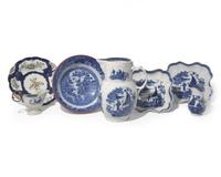 An Assembled Group of English Soft-Paste Porcelain Table Articles