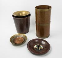 A Collection of Copper and Brass Articles Height of umbrella stand 16 1/4 inches. — 19TH CENTURY AND LATER