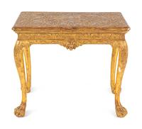 An Irish George II Gilt-Gesso Table