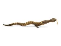 An English Silver Mounted Antelope Horn Snake-Form Cigar Lighter