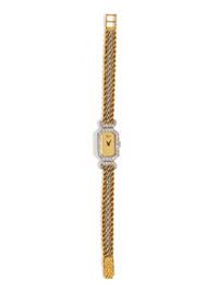 CHOPARD, 18K BICOLOR GOLD AND DIAMOND WATCH