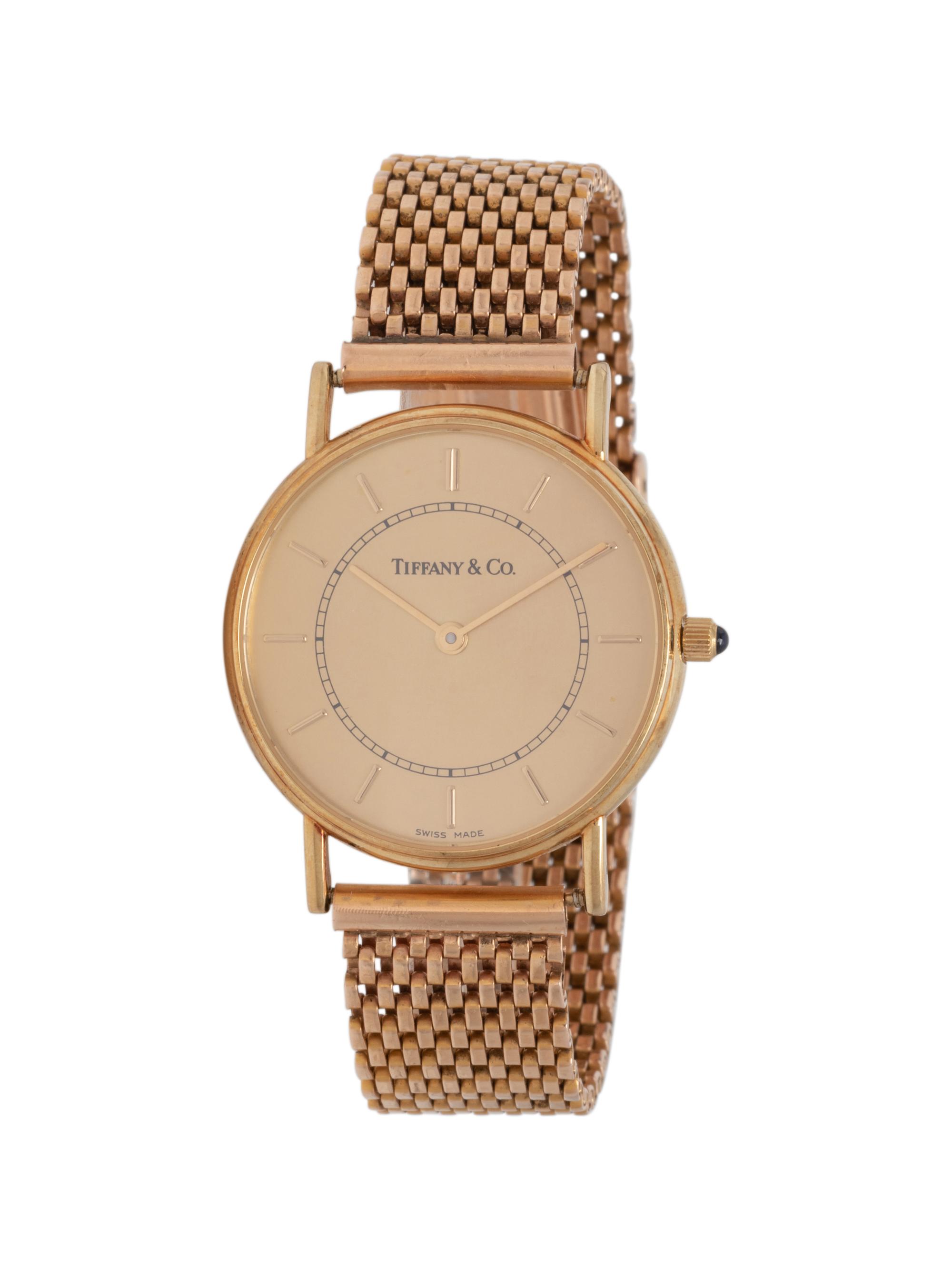 TIFFANY & CO, 14K YELLOW GOLD WATCH