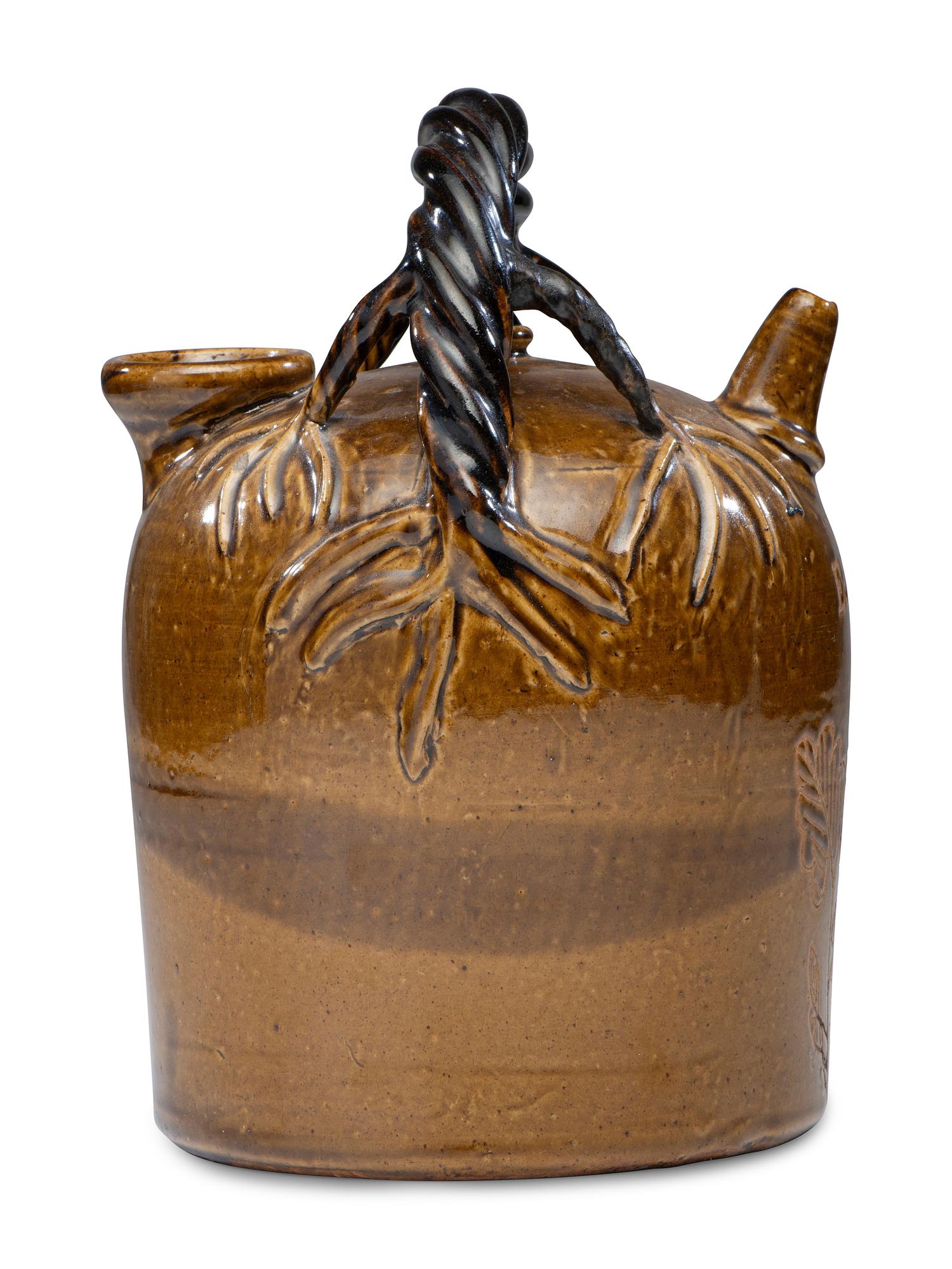 A Rhodenbaugh Stoneware Harvest Jug