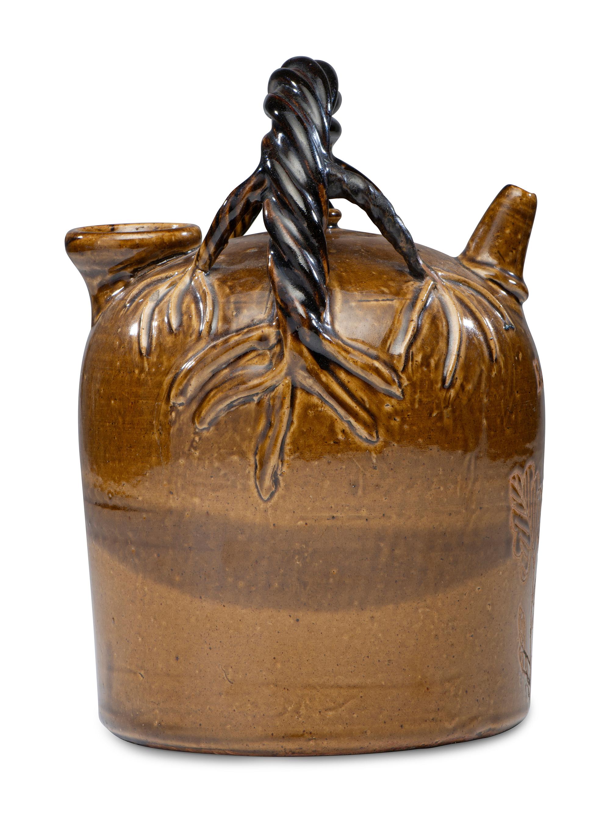 A Rhodenbaugh Stoneware Harvest Jug