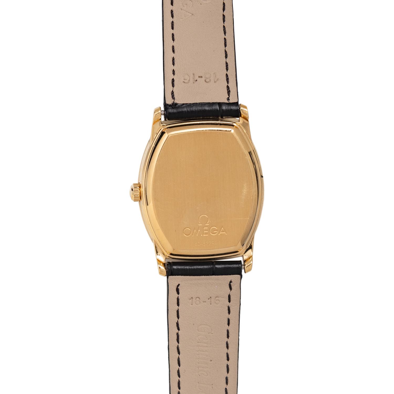 OMEGA, 18K YELLOW GOLD 'DEVILLE PRESTIGE' WATCH