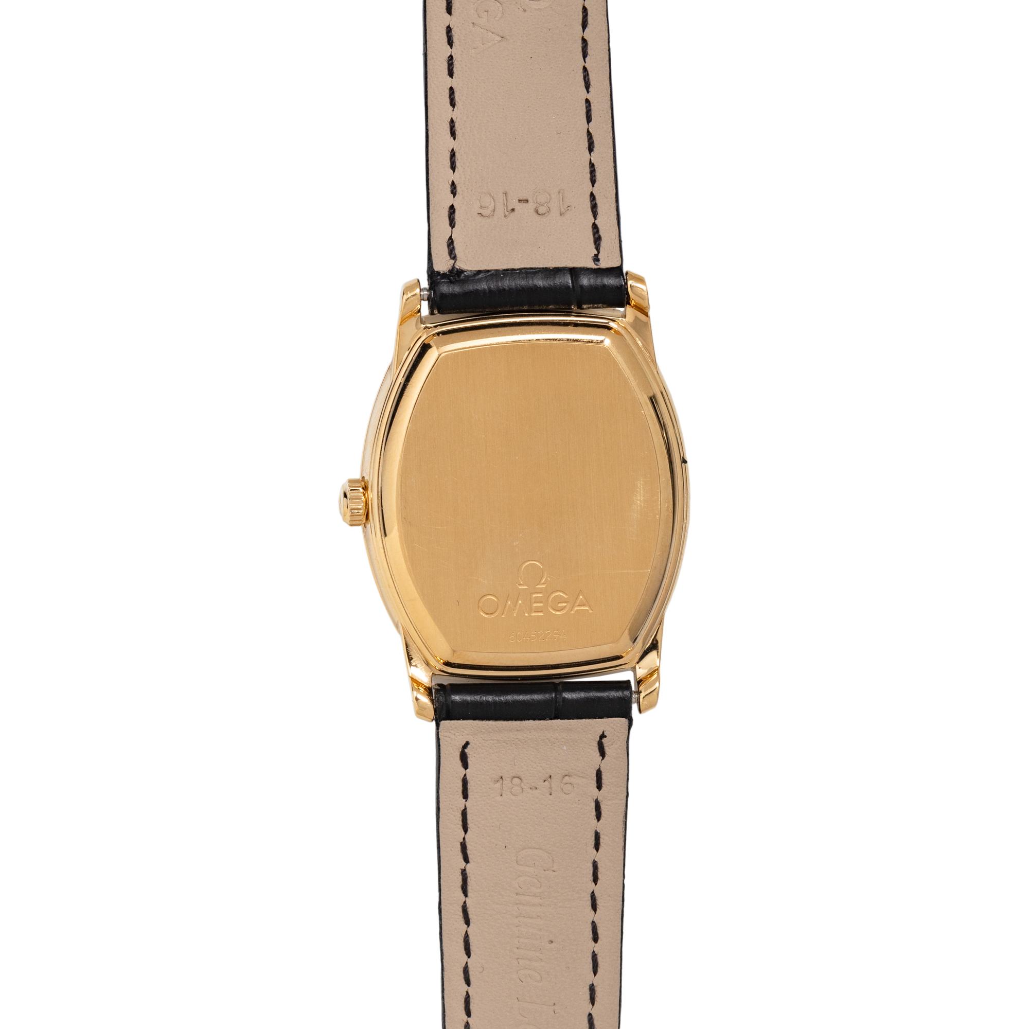 OMEGA, 18K YELLOW GOLD 'DEVILLE PRESTIGE' WATCH