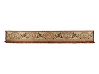 A Continental Petit-Point and Metallic Thread Embroidered Ecclesiastical Panel