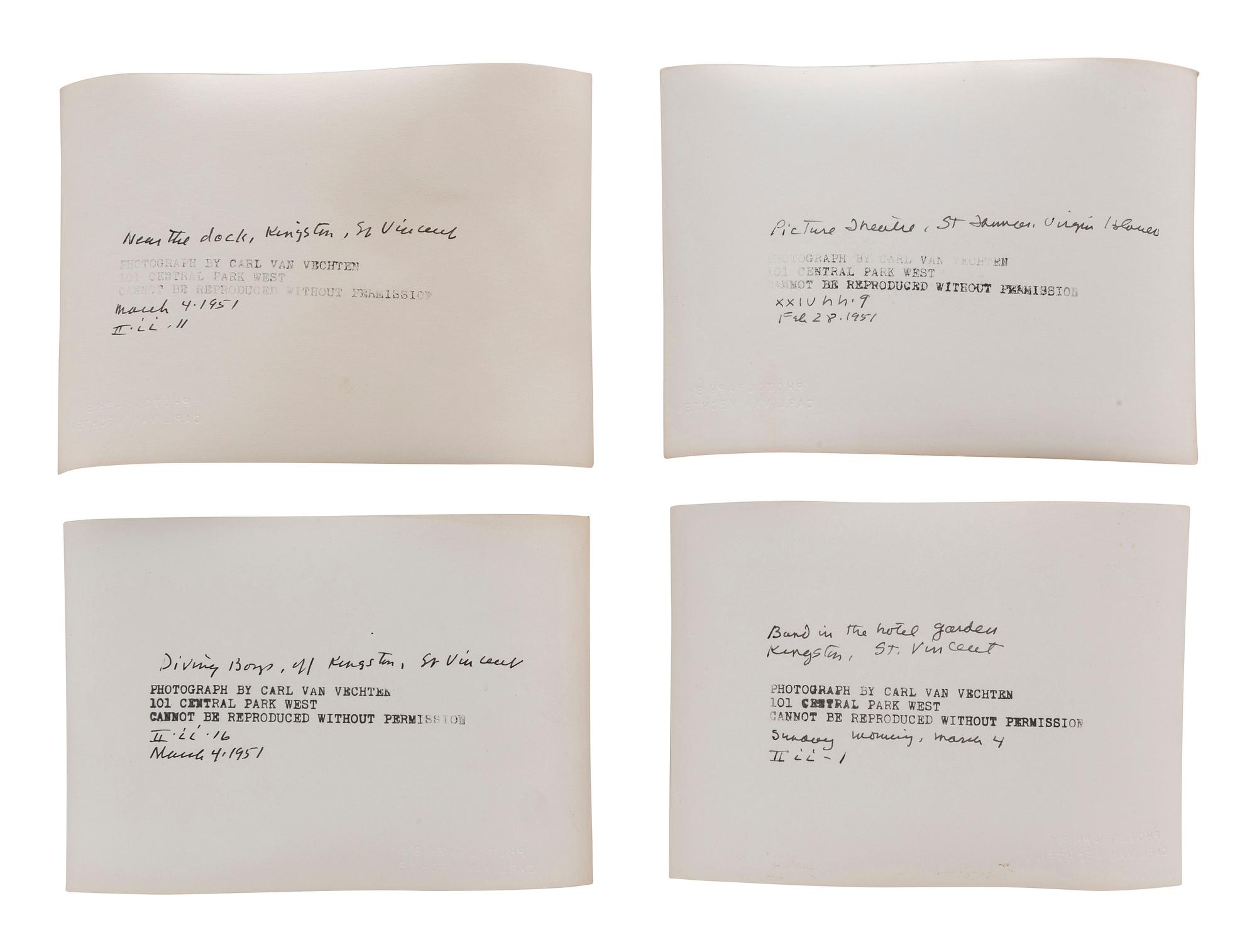 [EARLY PHOTO] Collection of photographs taken by Carl Van Vechten documenting a Caribbean cruise.