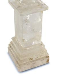 A Pair of Rock Crystal Tazza Ornaments