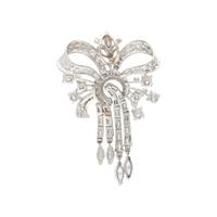 PLATINUM AND DIAMOND SPRAY PENDANT