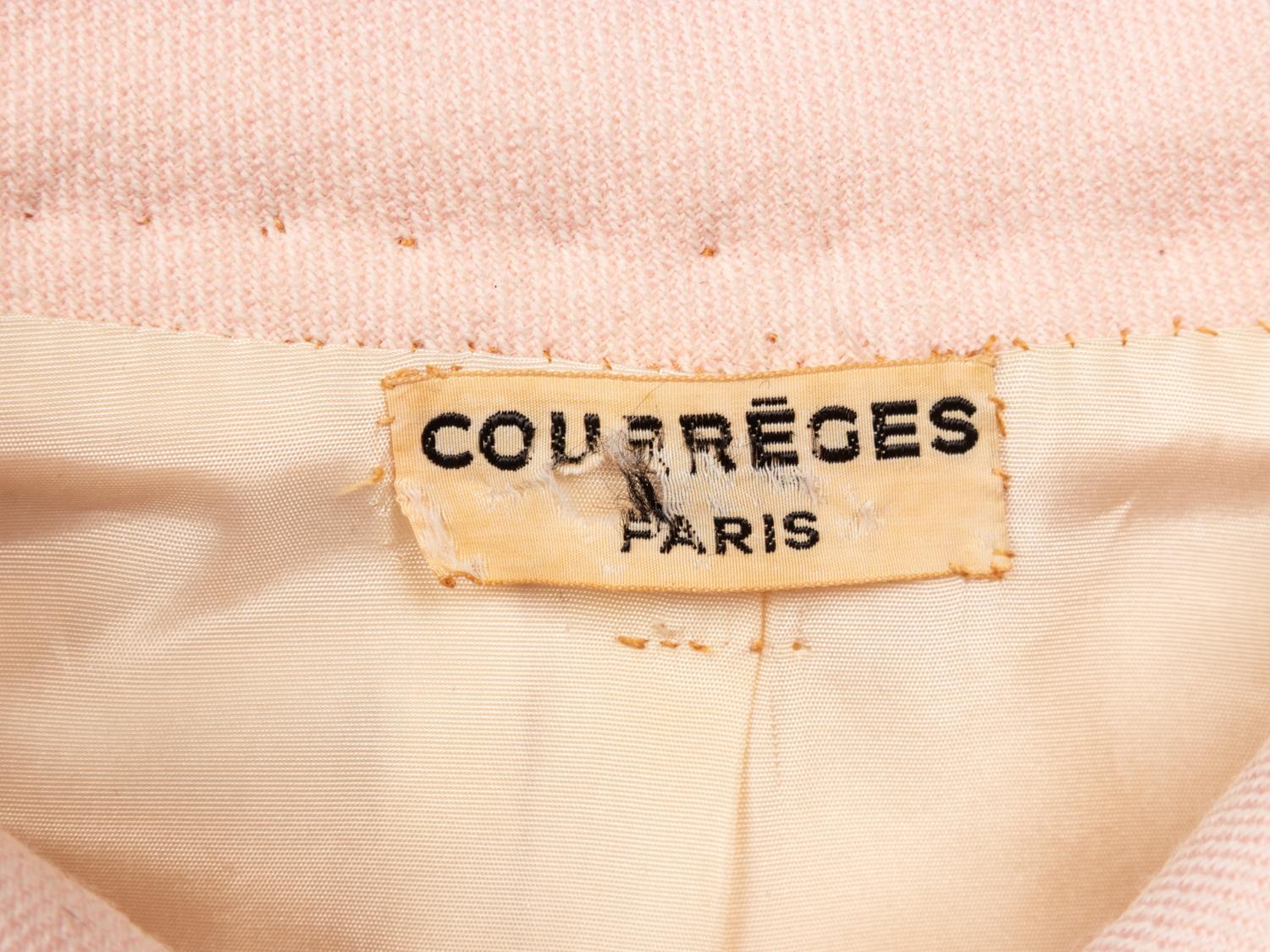 COURRÈGES HAUTE COUTURE, PALE PINK COAT