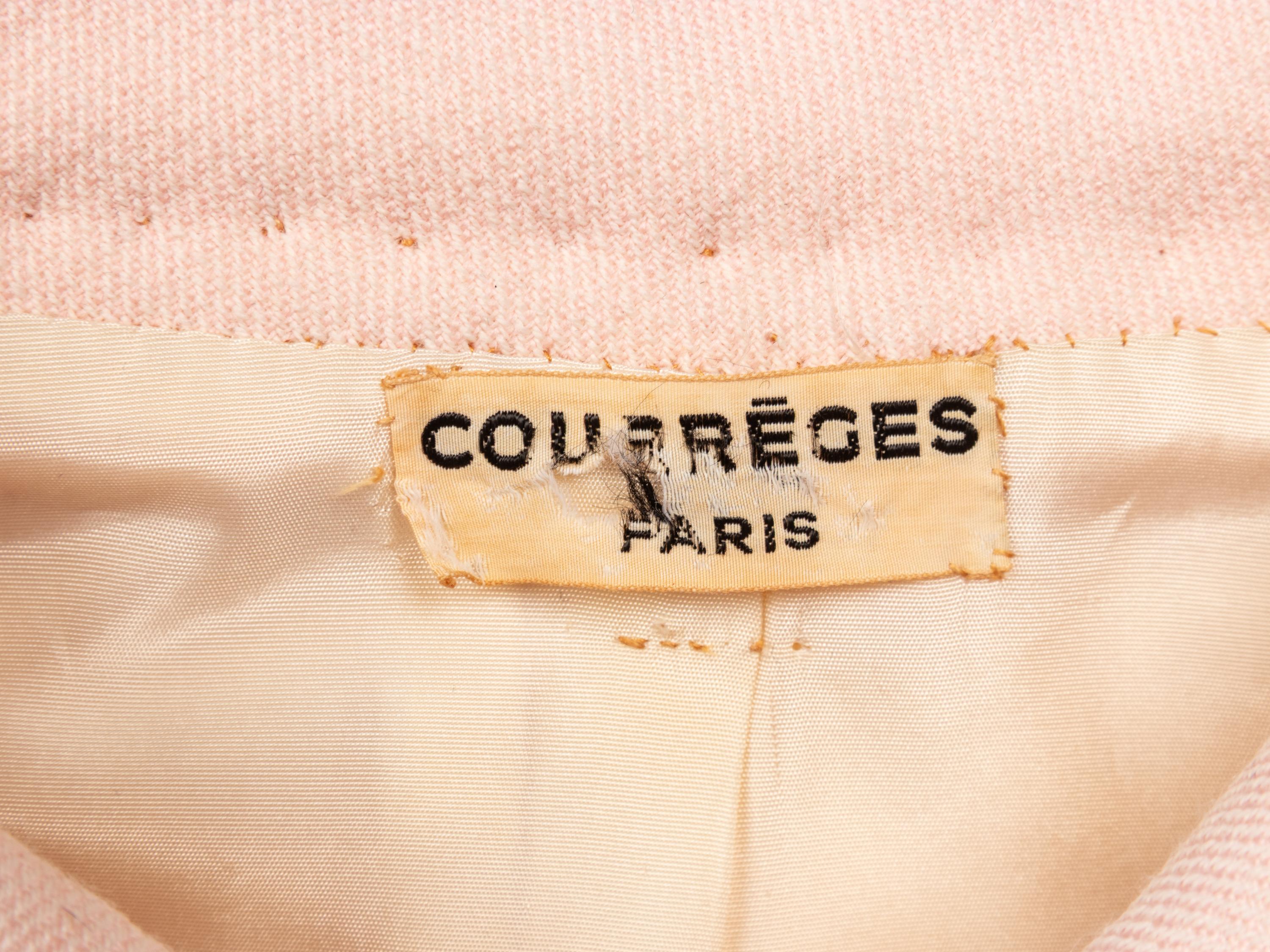 COURRÈGES HAUTE COUTURE, PALE PINK COAT