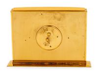 A Tiffany & Co. Brass Desk Clock