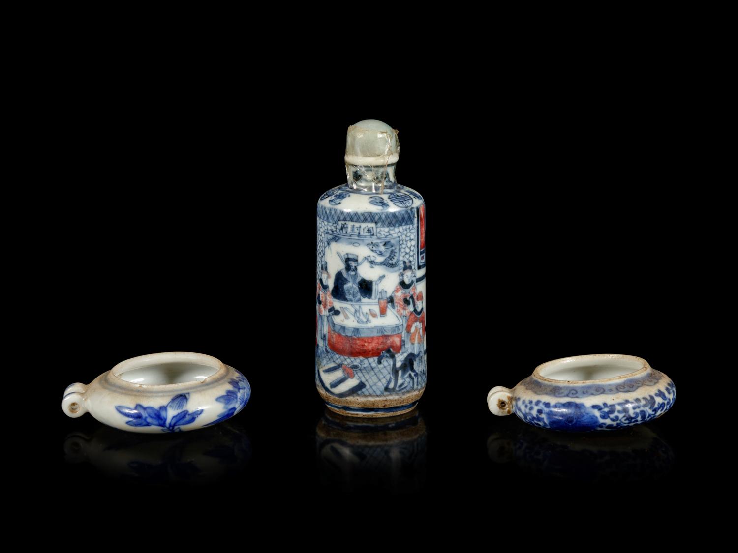 Three Chinese Porcelain Miniature Articles