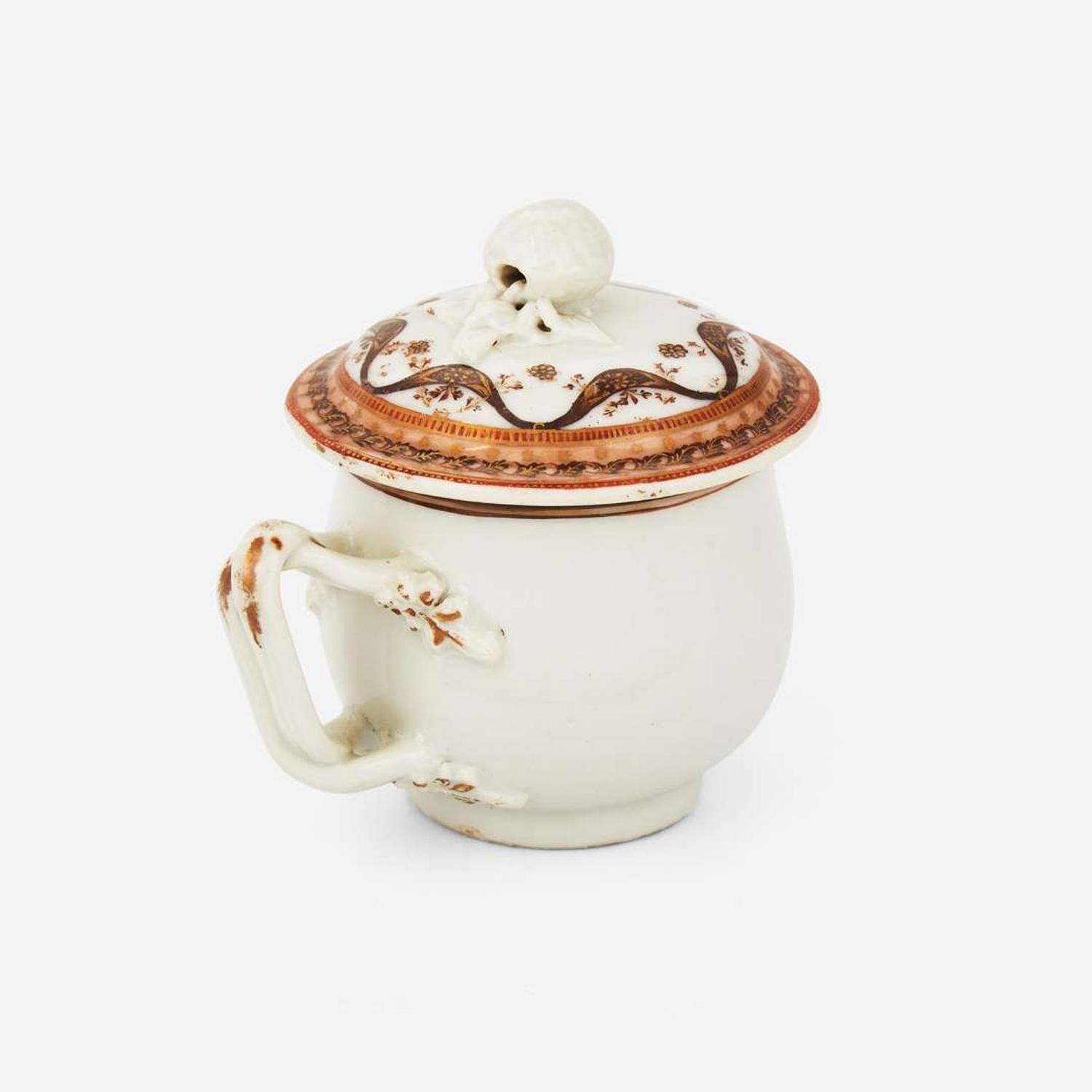 A rare Chinese Export porcelain "Washington Memorial" pot de creme circa 1800