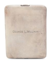 An American Silver and 14-Karat Gold Cigarette Case
