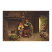Francesco Bergamini (Italian, 1815–1883) A Lover's Gesture