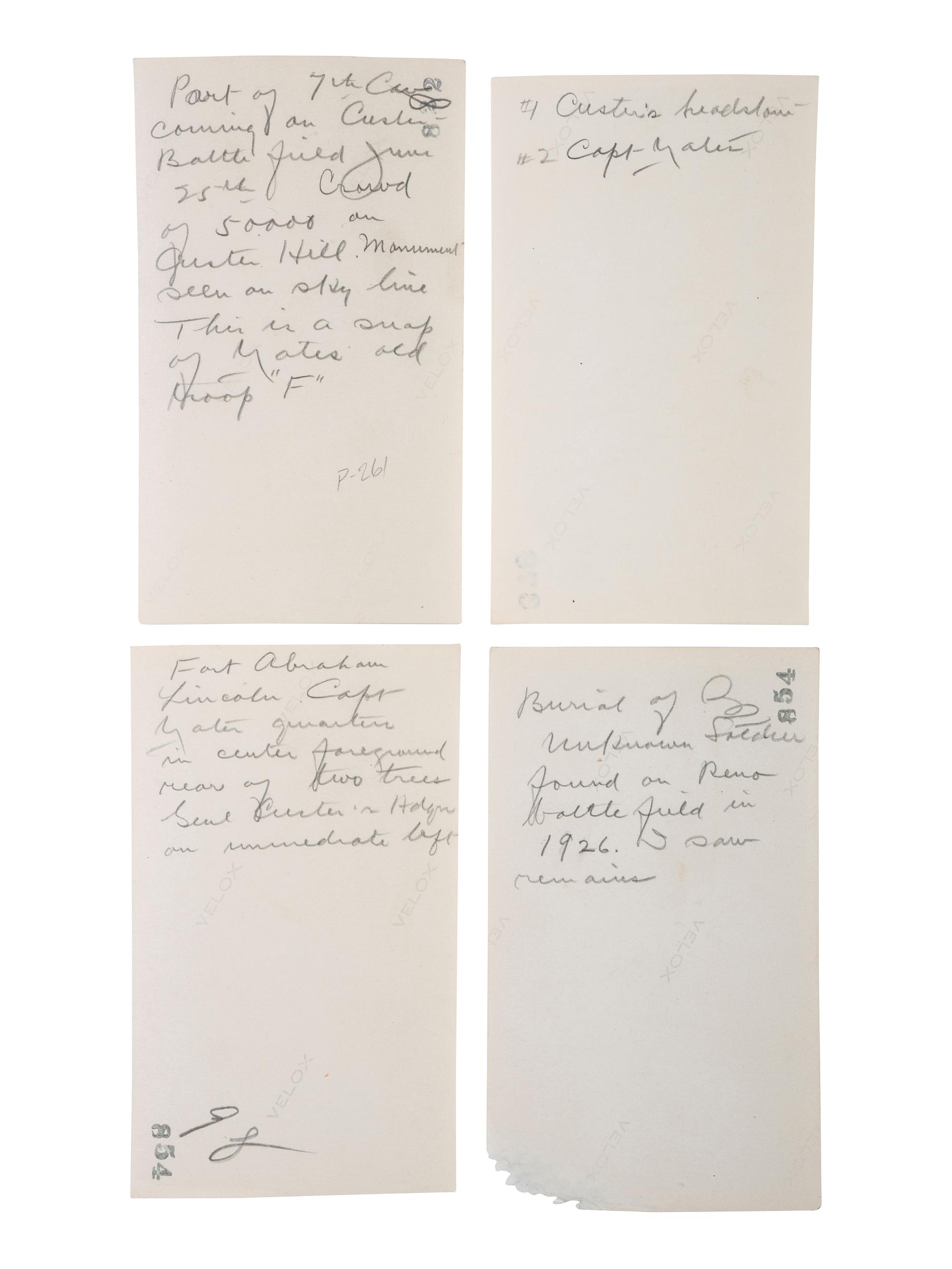 [LATE INDIAN WARS]. A group of 28 photographs from the 50th Anniversary of the Battle of the Little Bighorn, and other Custer Memorials, comprising: