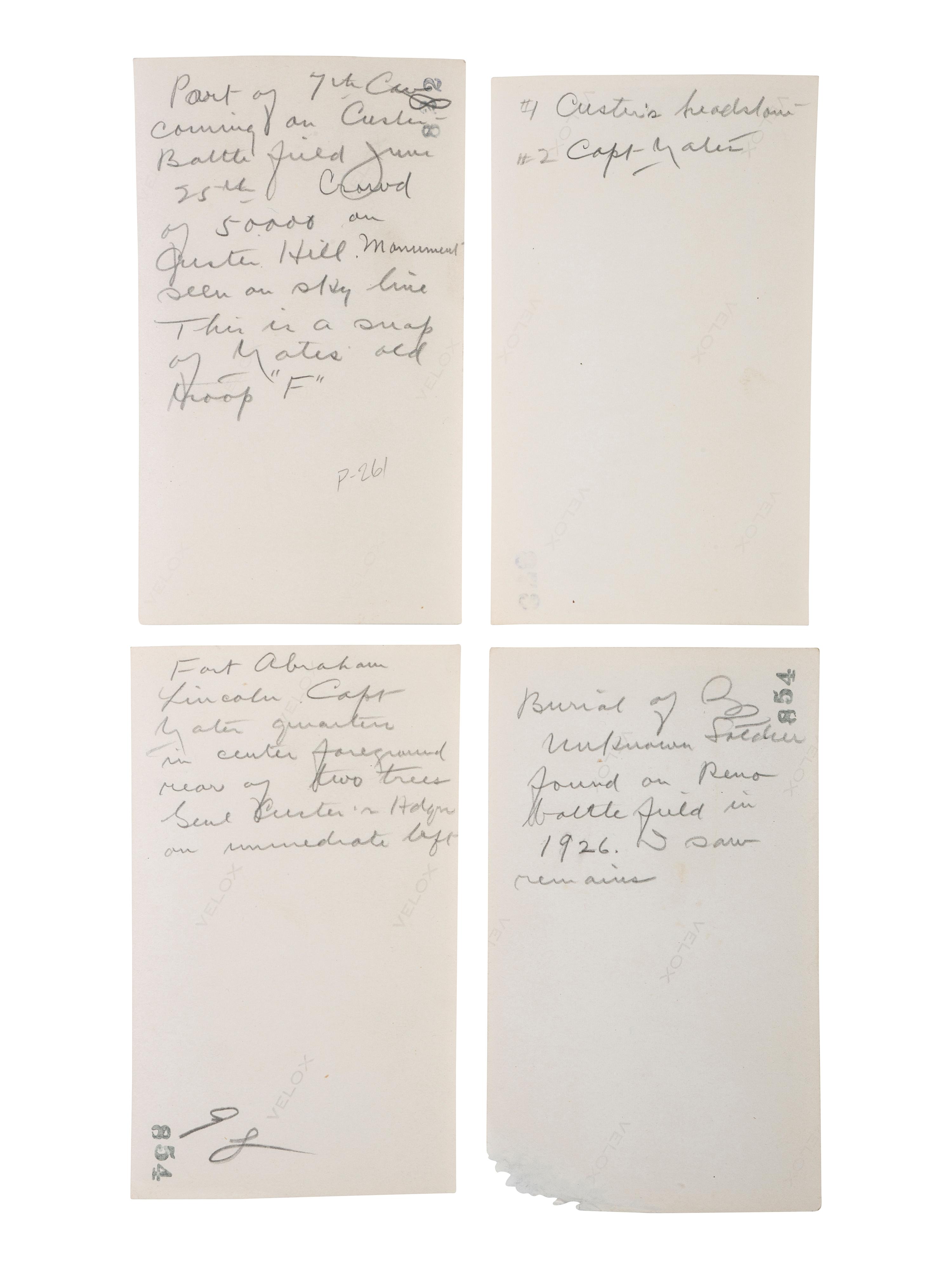[LATE INDIAN WARS]. A group of 28 photographs from the 50th Anniversary of the Battle of the Little Bighorn, and other Custer Memorials, comprising: