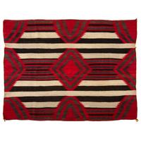 Navajo Third Phase Blanket / Rug, Collected U.S. Special Agent Johnson N. High (1842-1909)