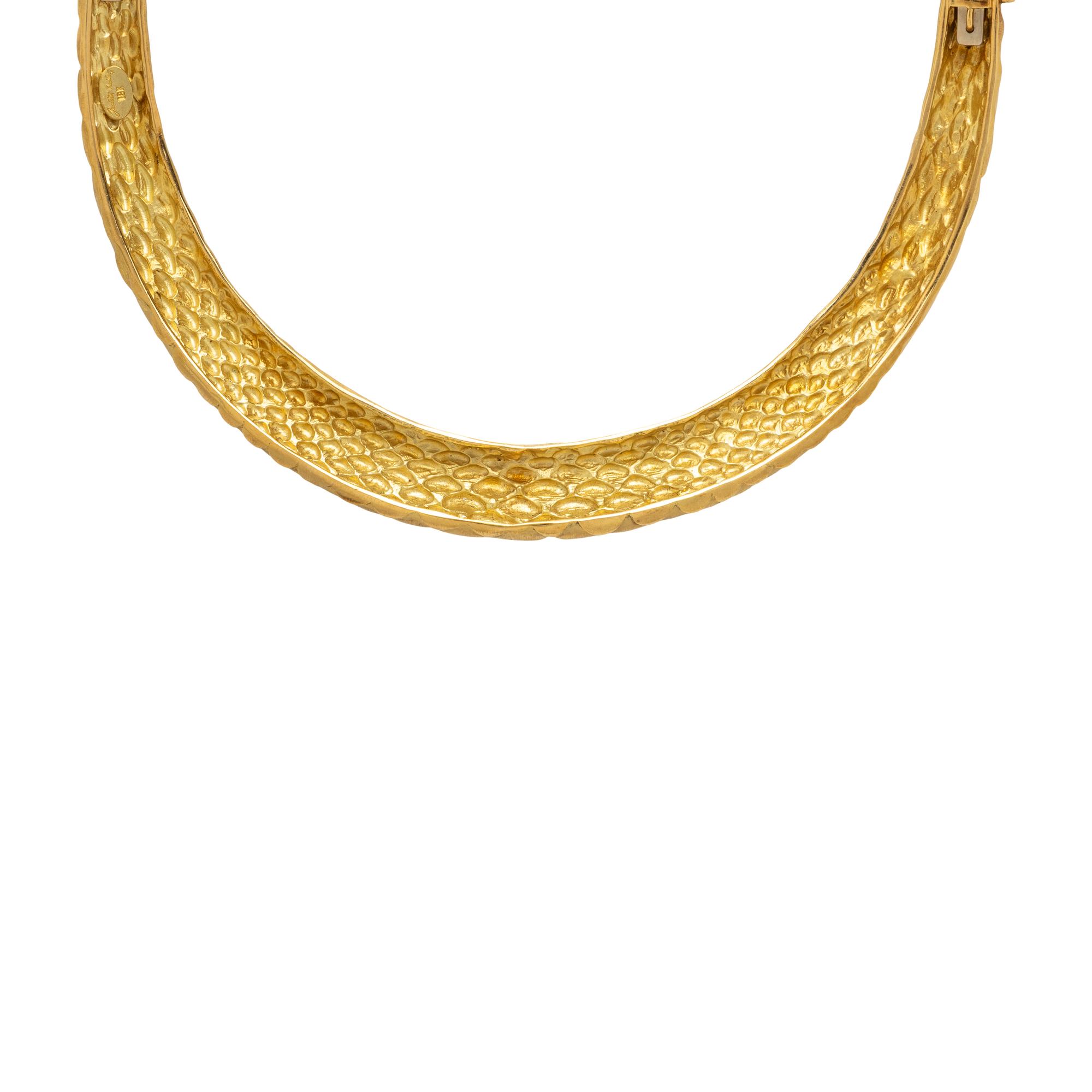Judith Lieber, Yellow Gold Collar Necklace