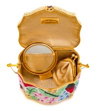 Judith Leiber Multicolored Floral Minaudiere Box