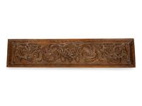 A Collection of Three Carved Wood Architectural Fragments