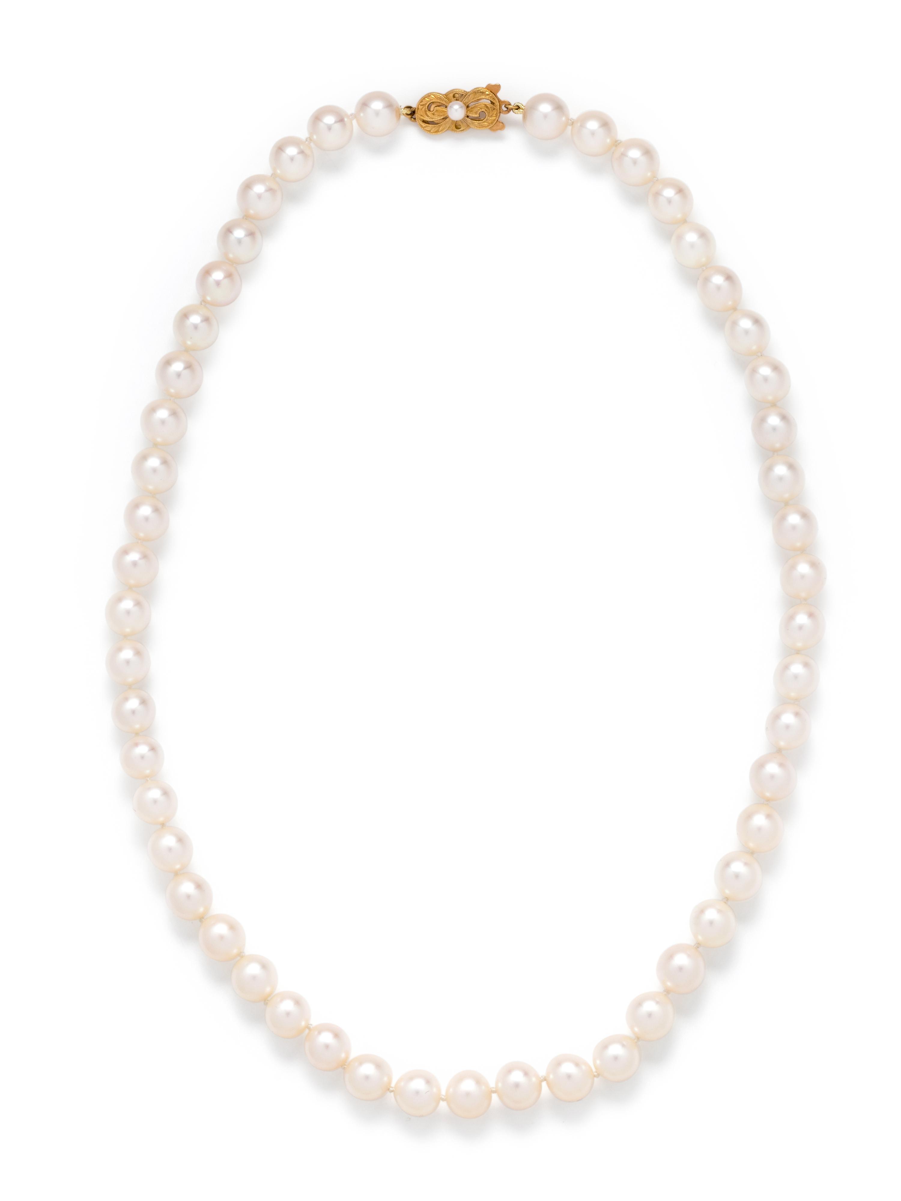 MIKIMOTO, CULTURED PEARL NECKLACE