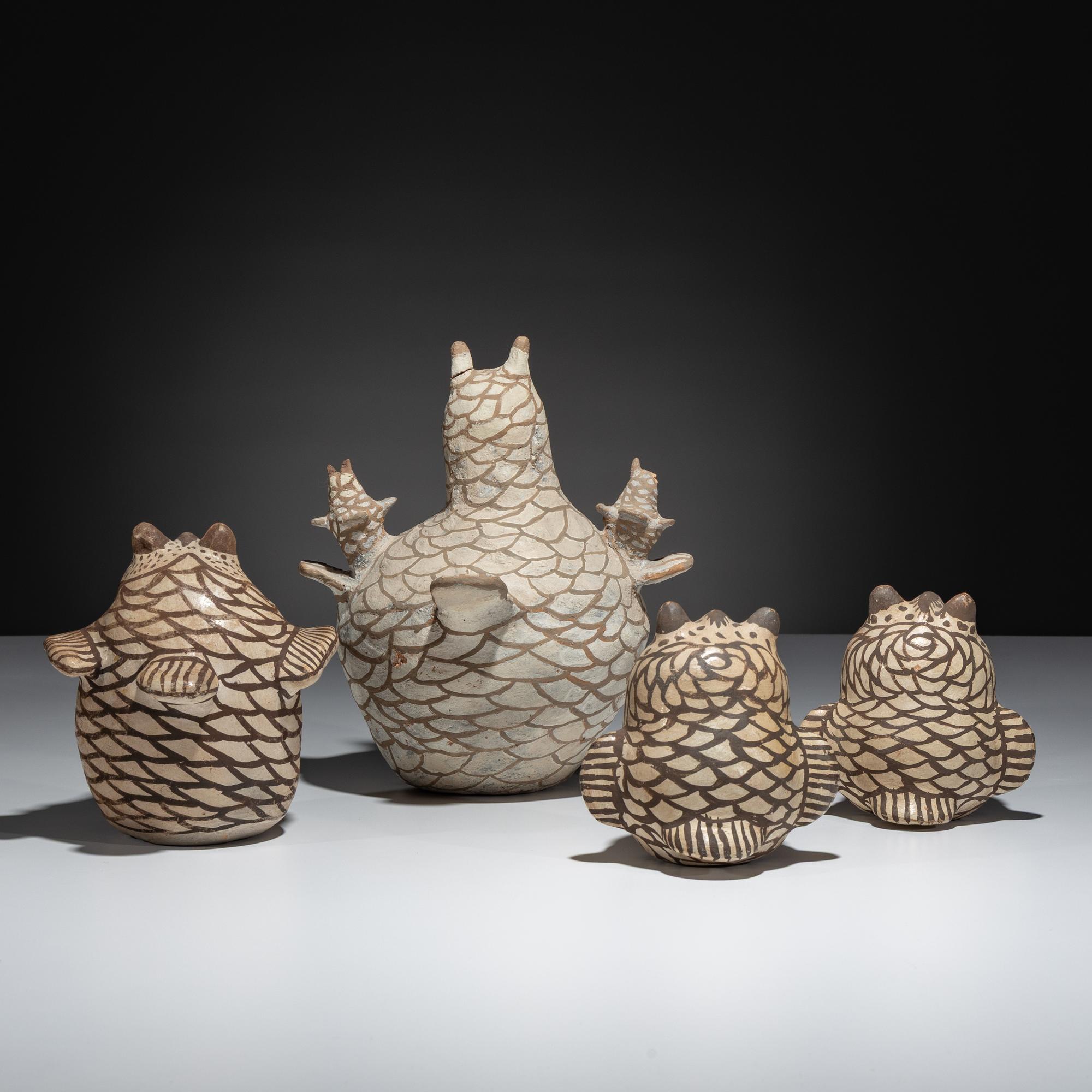 A Parliament of Zuni Pottery Owls