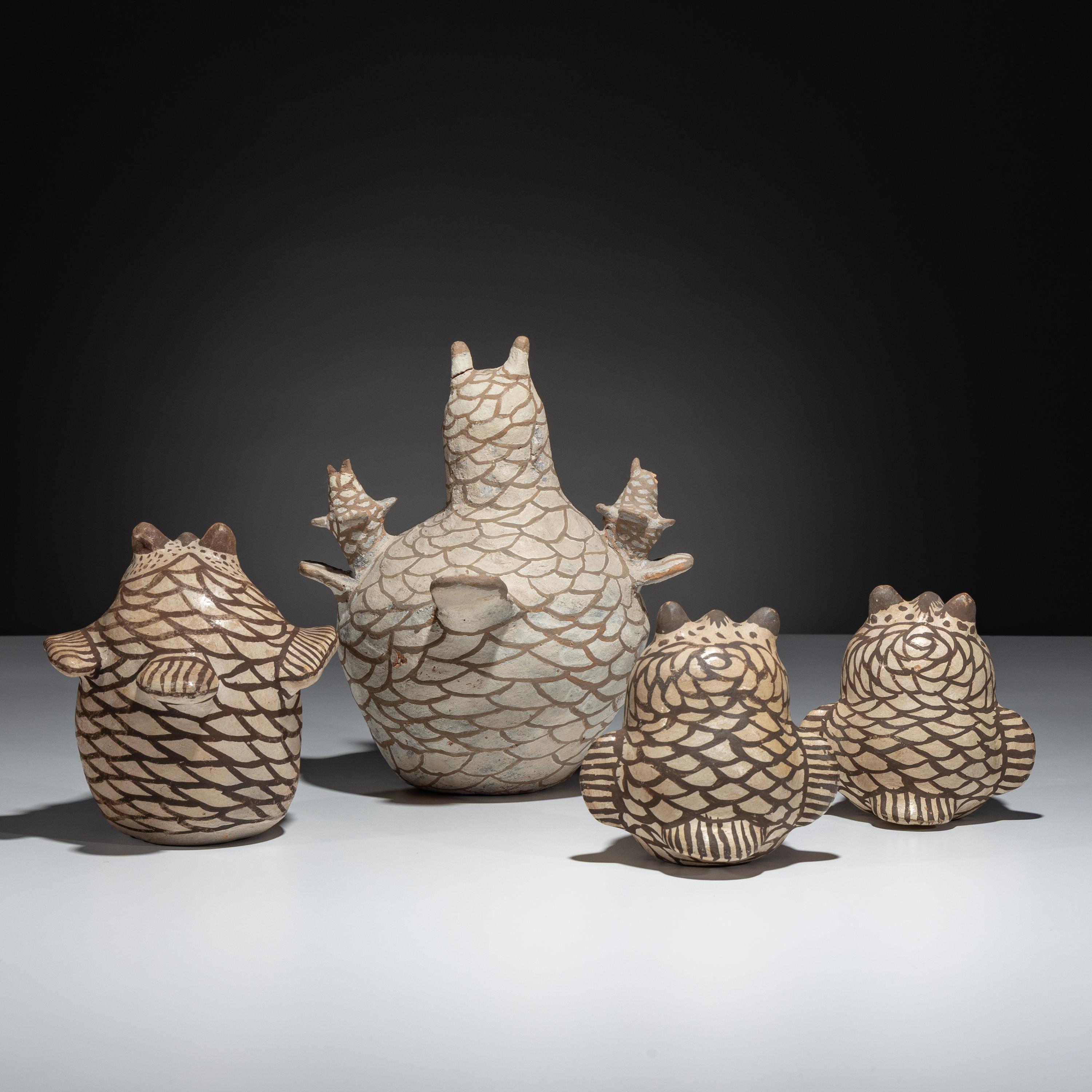 A Parliament of Zuni Pottery Owls