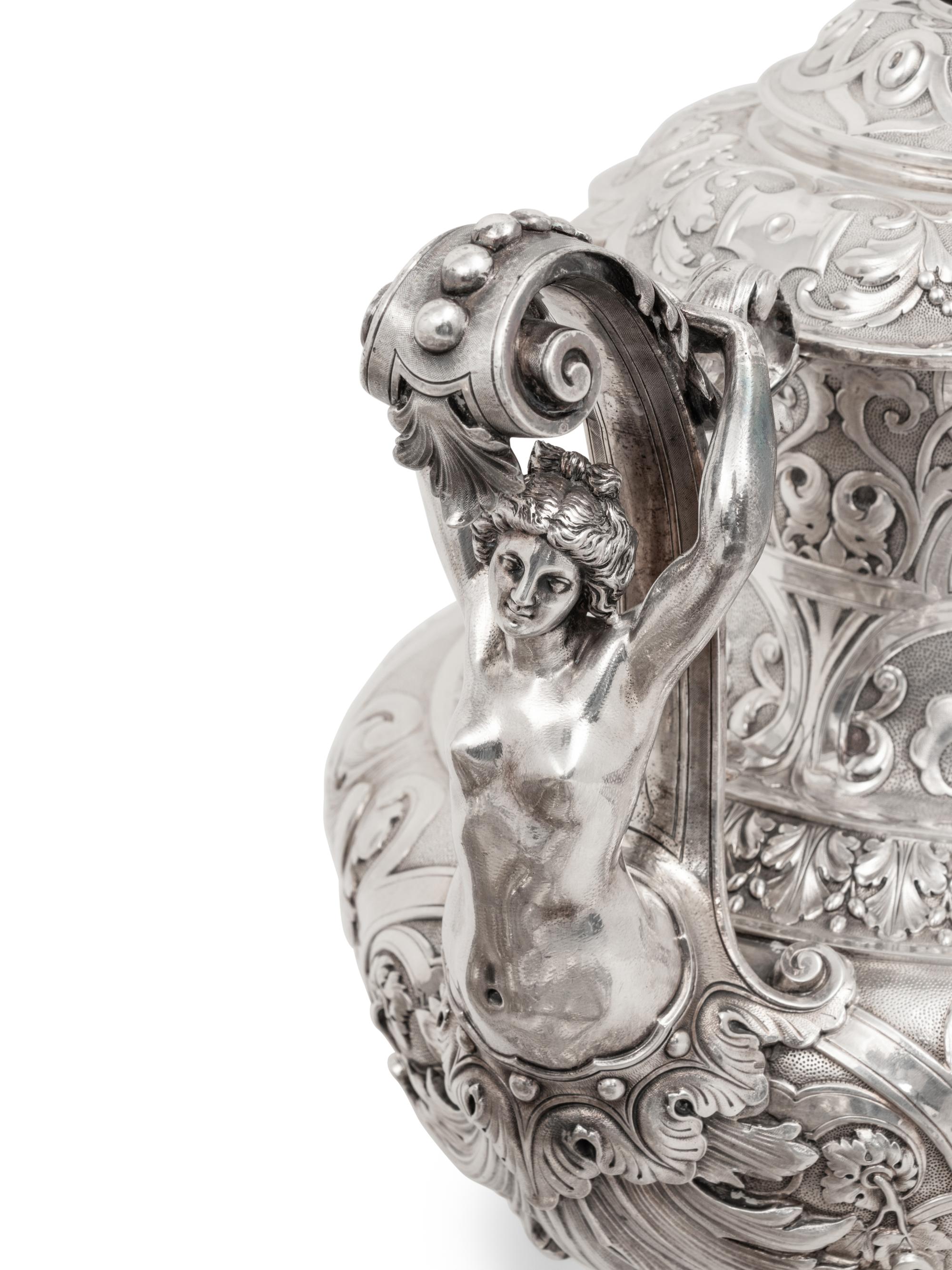 A Louis-Philippe Silver Six-Piece Tea and Coffee Service