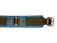 Plateau Beaded and Tacked Belt, with Pouch