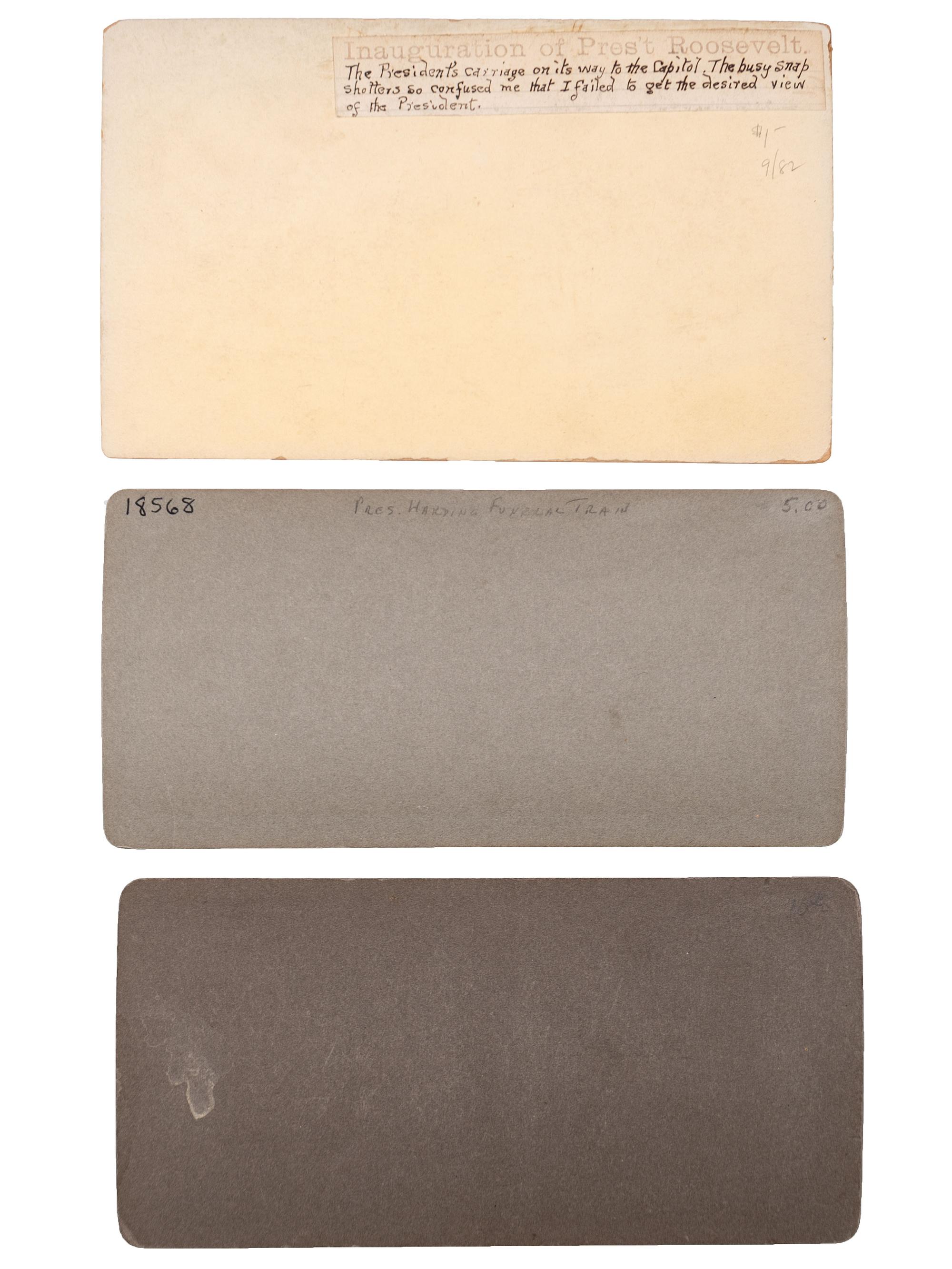 [EARLY PHOTOGRAPHY]. A group of approx. 95 stereoviews highlighted by images of US presidents, views in and around Washington, DC and Mount Vernon, and African American and female subjects.