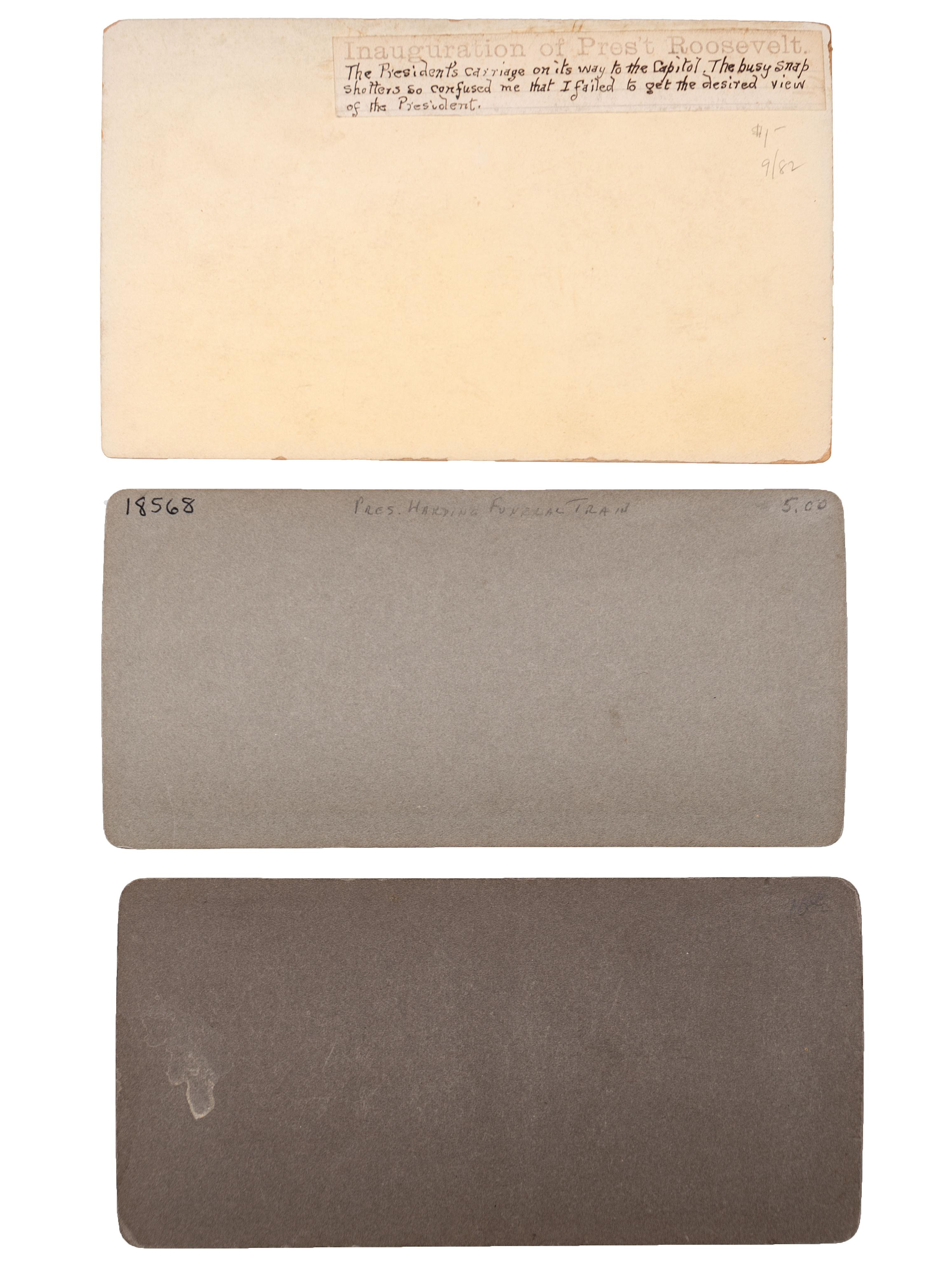 [EARLY PHOTOGRAPHY]. A group of approx. 95 stereoviews highlighted by images of US presidents, views in and around Washington, DC and Mount Vernon, and African American and female subjects.