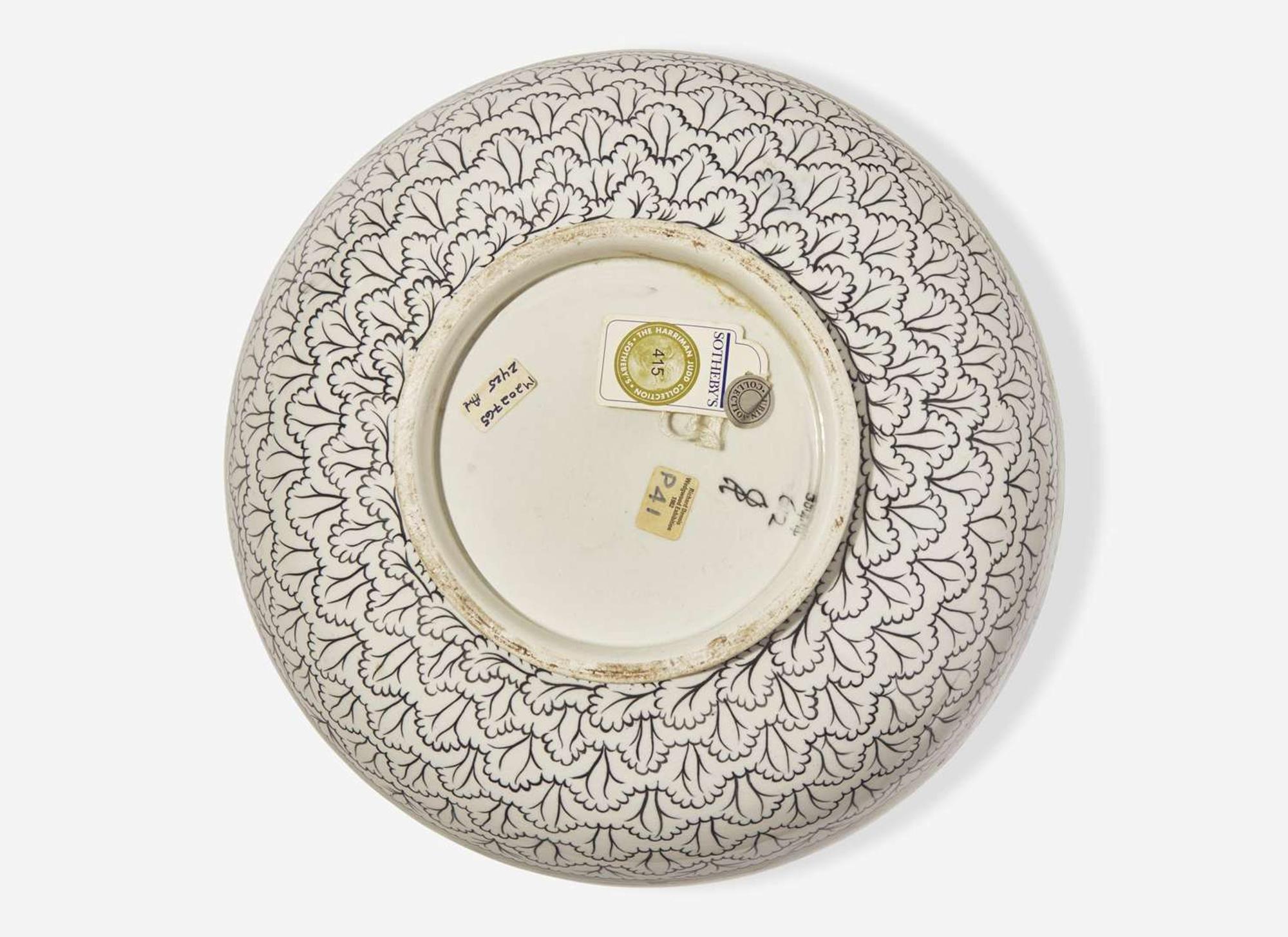 A Large Wedgwood Alfred Powell Decorated Punch Bowl, UK, 1914