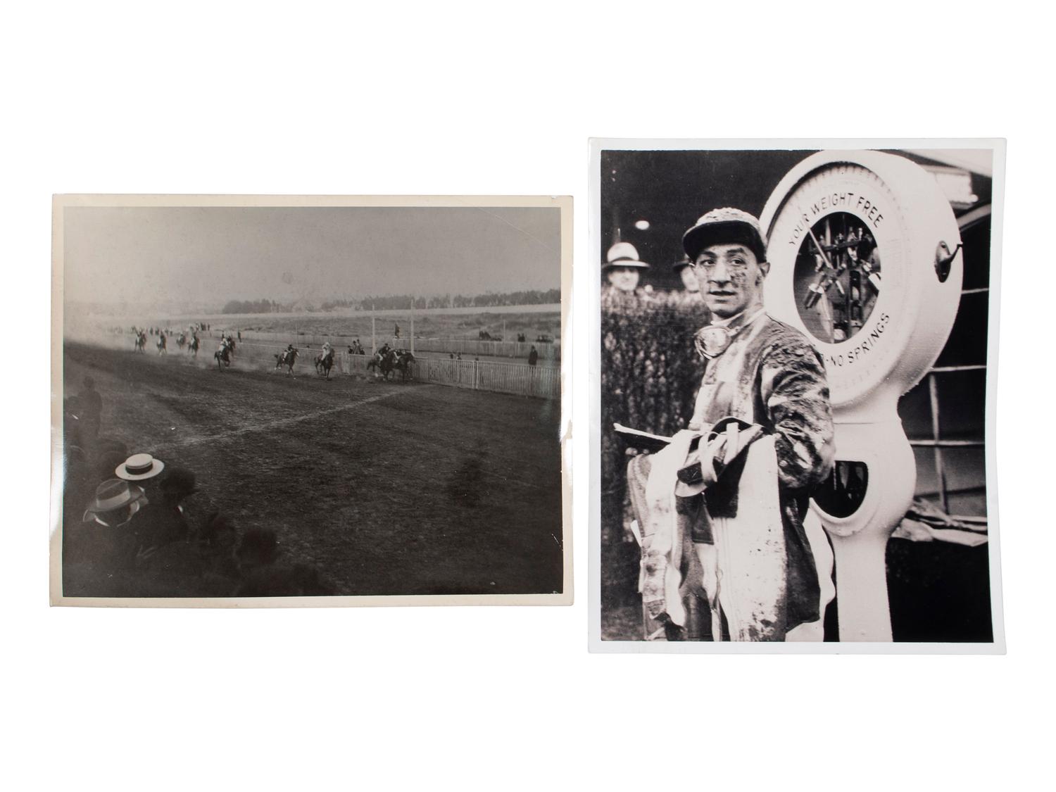 [EARLY PHOTOGRAPHY]. A large group of early photographs incl. equestrian and logging views.