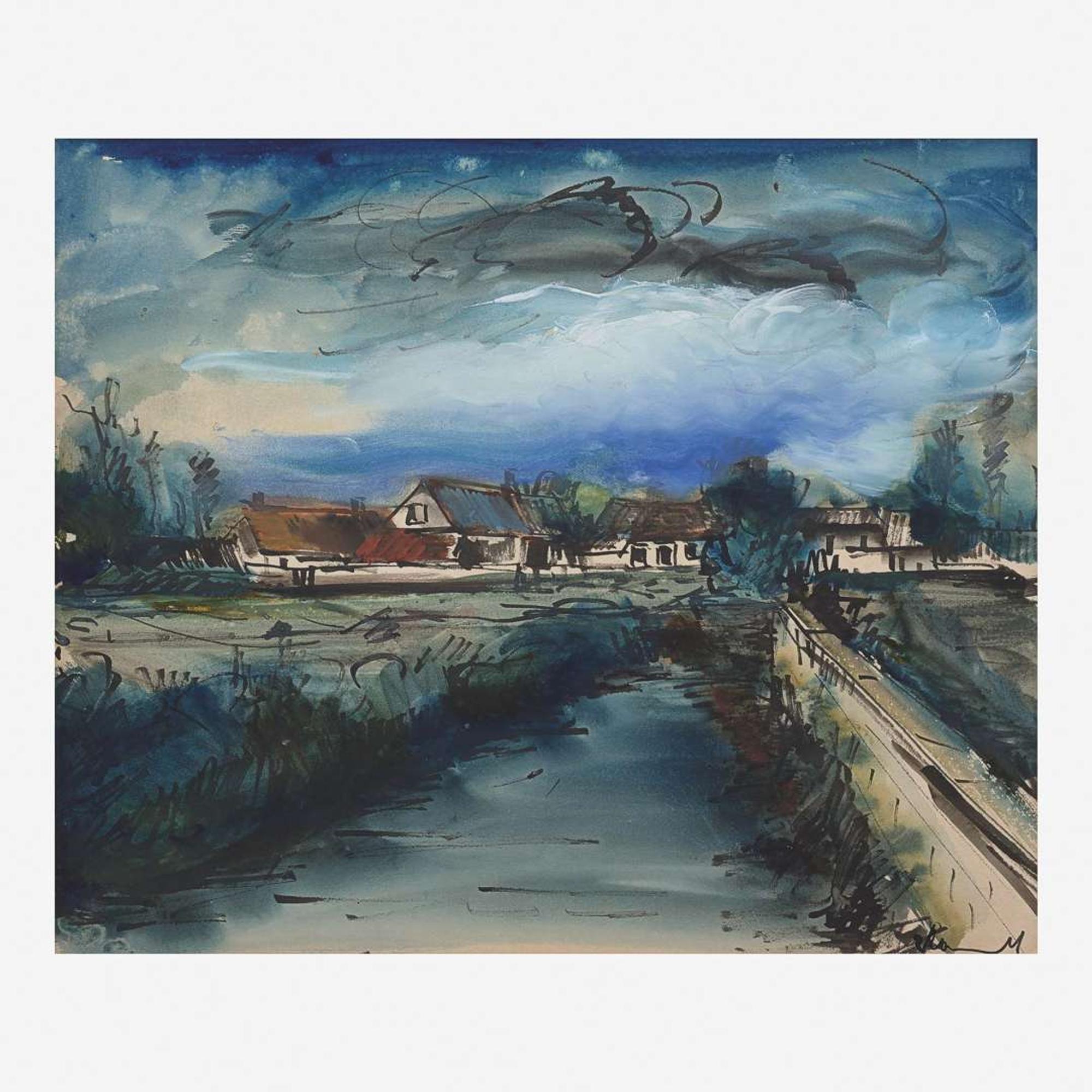 Maurice de Vlaminck (French, 1876-1958) The River