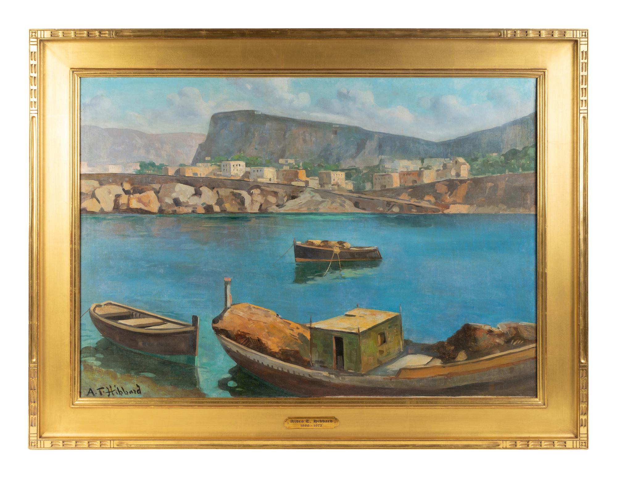 European Harbor Scene