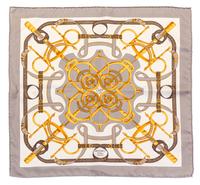 A Group of Hermes Silk Pocket Squares, 16" x 16".