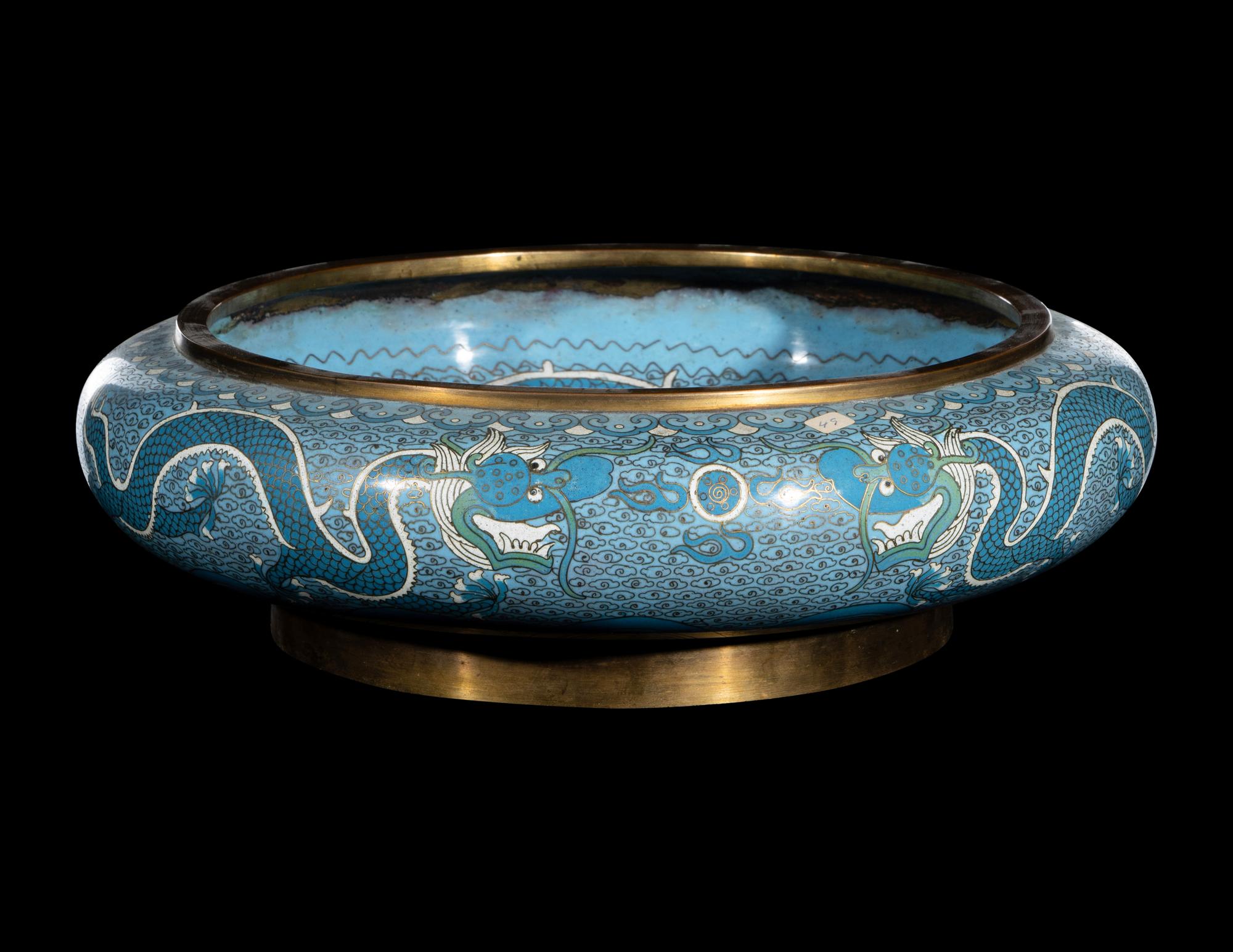 Three Japanese Cloisonne Enamel Articles