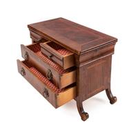 An Italian Walnut Diminutive Chest