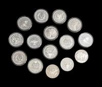 [PRIVATE ISSUE] Fifteen 2-Troy Oz. Silver Rounds